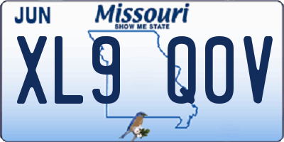 MO license plate XL9Q0V