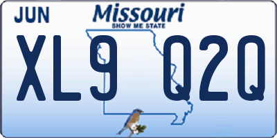 MO license plate XL9Q2Q