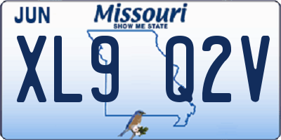 MO license plate XL9Q2V