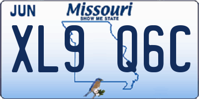 MO license plate XL9Q6C