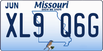MO license plate XL9Q6G