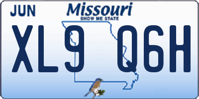 MO license plate XL9Q6H