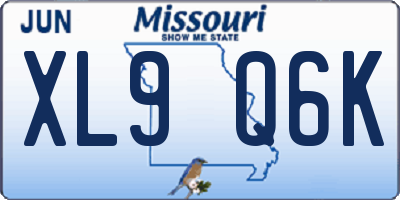 MO license plate XL9Q6K