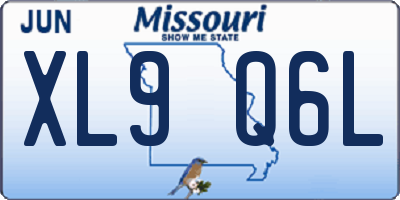 MO license plate XL9Q6L