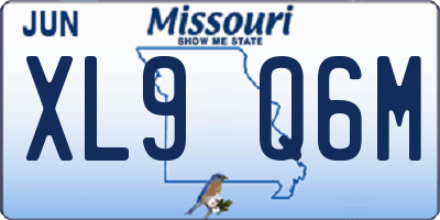 MO license plate XL9Q6M