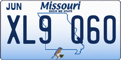 MO license plate XL9Q6O