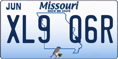 MO license plate XL9Q6R
