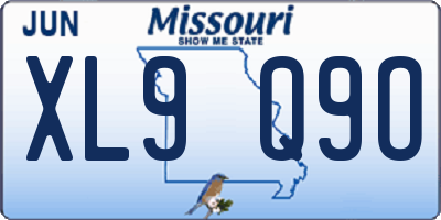 MO license plate XL9Q9O