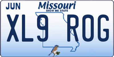 MO license plate XL9R0G