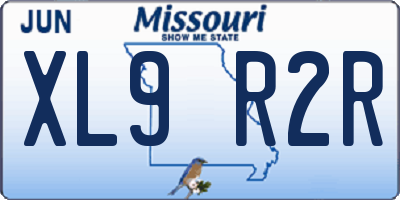 MO license plate XL9R2R