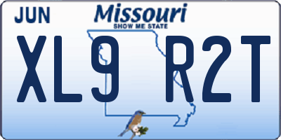 MO license plate XL9R2T