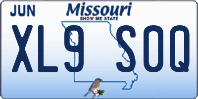 MO license plate XL9S0Q