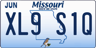 MO license plate XL9S1Q