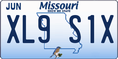 MO license plate XL9S1X
