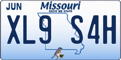 MO license plate XL9S4H