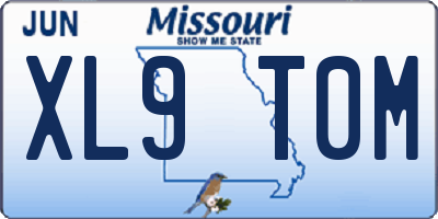 MO license plate XL9T0M