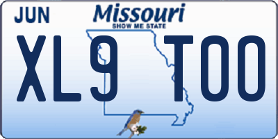 MO license plate XL9T0O