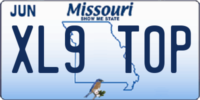MO license plate XL9T0P
