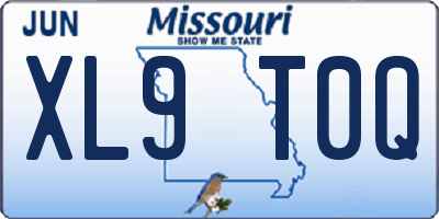 MO license plate XL9T0Q