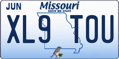 MO license plate XL9T0U