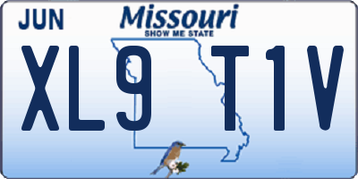 MO license plate XL9T1V