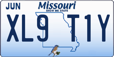 MO license plate XL9T1Y