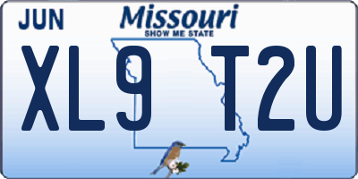 MO license plate XL9T2U