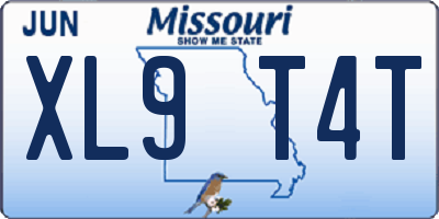 MO license plate XL9T4T