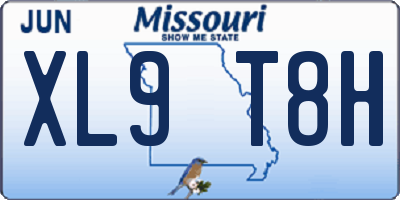 MO license plate XL9T8H