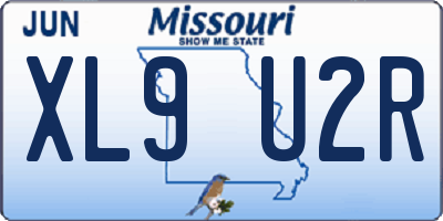 MO license plate XL9U2R