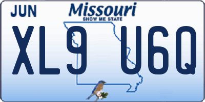 MO license plate XL9U6Q