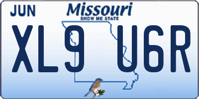 MO license plate XL9U6R