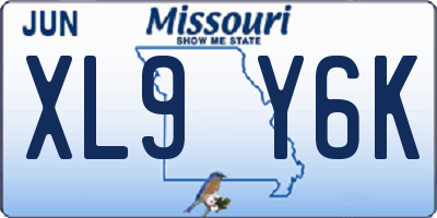 MO license plate XL9Y6K