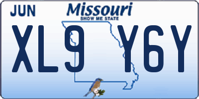 MO license plate XL9Y6Y