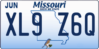 MO license plate XL9Z6Q