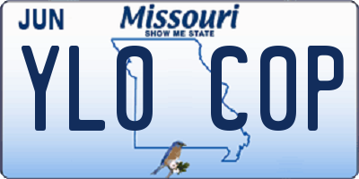 MO license plate YL0C0P