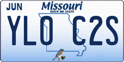 MO license plate YL0C2S