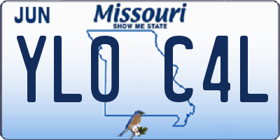 MO license plate YL0C4L