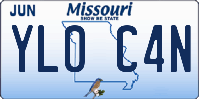 MO license plate YL0C4N