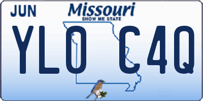 MO license plate YL0C4Q