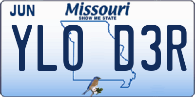 MO license plate YL0D3R