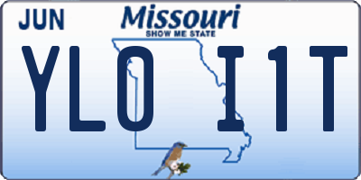 MO license plate YL0I1T