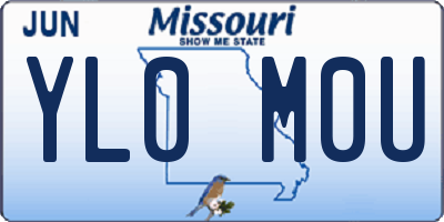 MO license plate YL0M0U