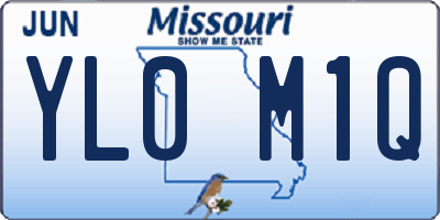 MO license plate YL0M1Q