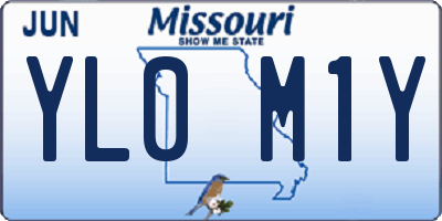MO license plate YL0M1Y