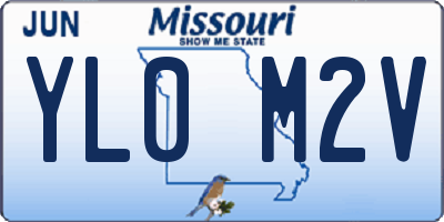 MO license plate YL0M2V