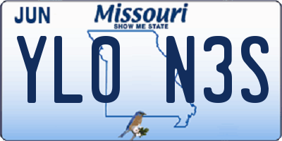MO license plate YL0N3S