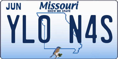 MO license plate YL0N4S
