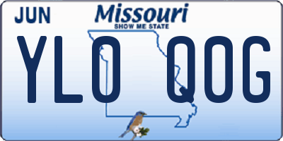 MO license plate YL0Q0G