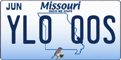 MO license plate YL0Q0S